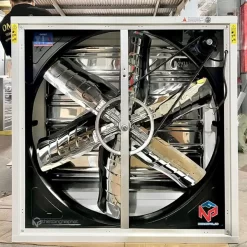 Quạt thông gió vuông 1380x1380 BMF-1380-STD Sơn tĩnh điện 16 Quạt thông gió vuông 1380x1380 BMF-1380 lưu lượng gió 44.500 m3/h