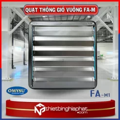 Quạt thông gió vuông Omysu FA-30M1 có chớp 12 Quạt thông gió vuông Omysu FA-50M1