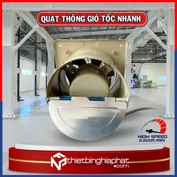 Quạt thông gió vuông tốc nhanh FS-15 9 Quạt thông gió vuông tốc nhanh FS-15 OMYSU cửa chớp tự động