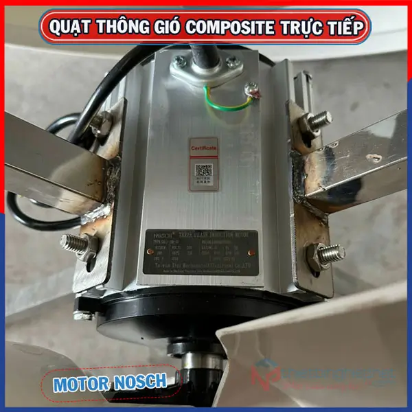 Quạt thông gió Composite trực tiếp BMF-1060 1060x1060 9 Động cơ NOSCH Đài Loan chính hãng