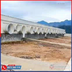 Quạt thông gió composite loa 3 cánh nhôm đúc BMF-1460 nhiều trang trại tin dùng