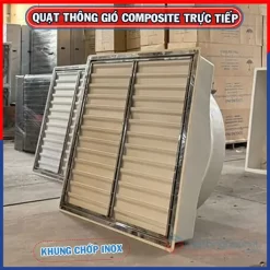 Quạt thông gió Composite trực tiếp BMF-1460 13 Quạt composite khung chớp INOX 430 siêu bền