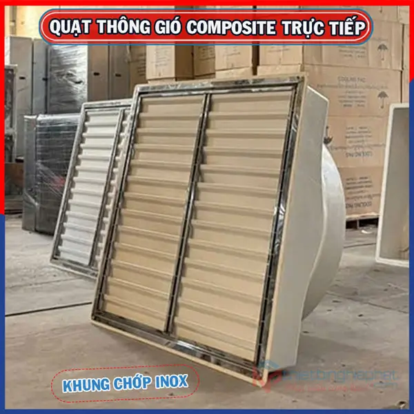Quạt thông gió Composite trực tiếp BMF-1460 10 Quạt composite khung chớp INOX 430 siêu bền