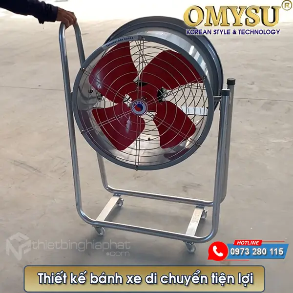 Quạt công nghiệp hướng trục di động DFG40 7 Quạt công nghiệp hướng trục di dộng dễ dàng di chuyển