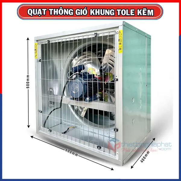 Quạt thông gió vuông OMYSU BMF-600 600x600 8 Quạt thông gió vuông OMYSU BMF-600 kích thước 600x600x400