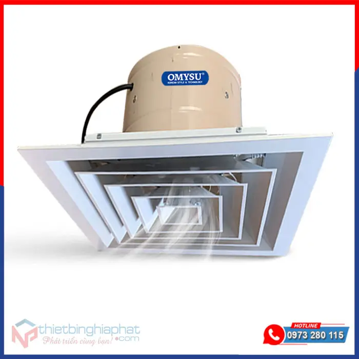 Quạt hút âm trần công nghiệp nối ống AT-450T 8 Quạt hút âm trần công nghiệp AT-600 có ống