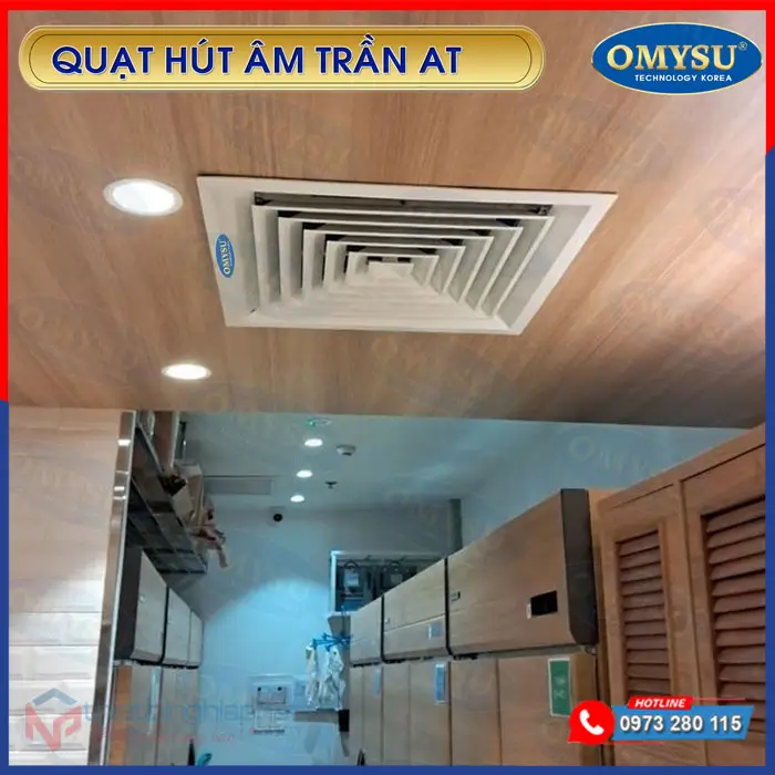 Quạt hút âm trần công nghiệp nối ống AT-450T 10 Quạt hút âm trần AT - Lực hút mạnh mẽ