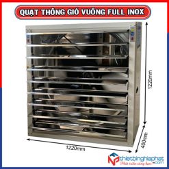 Quạt thông gió vuông INOX toàn phần 304 BMF-1220 1220x1220mm 14 Quạt thông gió vuông INOX toàn phần BMF-1220 1220x1220x400mm
