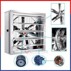 Quạt thông gió vuông INOX toàn phần 304 BMF-1380 1380x1380mm 15 Quạt thông gió vuông INOX