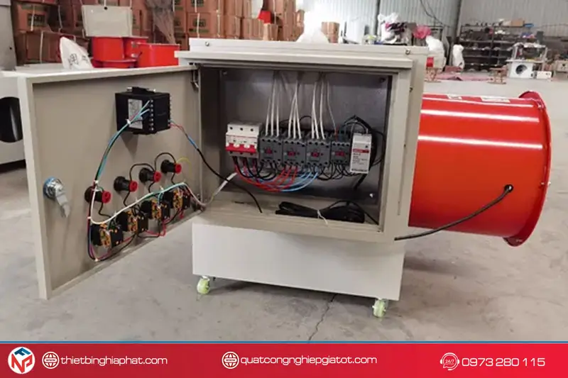 Máy sưởi điện công nghiệp OMYSU K20 - 20KW 9 Máy sưởi điện công nghiệp 20KW