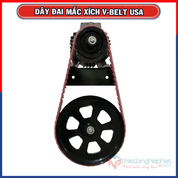 Quạt thông gió composite loa 1460 x 1460 dây đai mắc xích 10 Dây đai mắc xích V-belt nhập khẩu Mỹ
