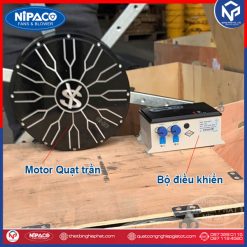Quạt trần công nghiệp HVLS động cơ DC 6.2m 18 Quạt trần công nghiệp Motor DC