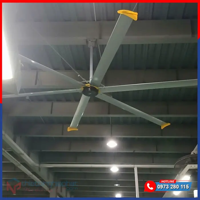 Quạt trần công nghiệp HVLS động cơ DC 6.2m 12 Quạt trần công nghiệp động cơ DC