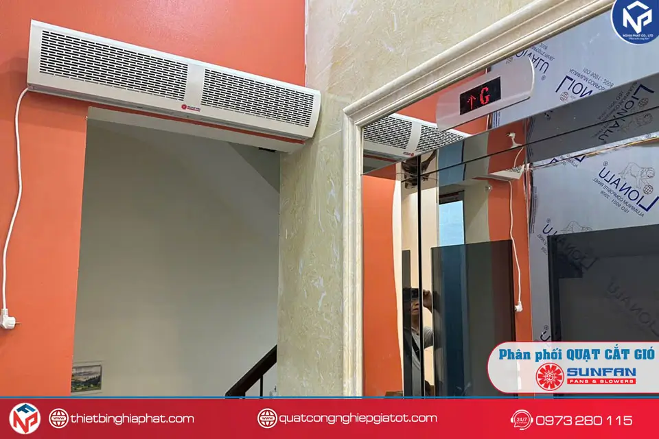 Quạt cắt gió Sunfan FM1512A-K/Y 8 Lắp đặt Quạt cắt gió Sunfan