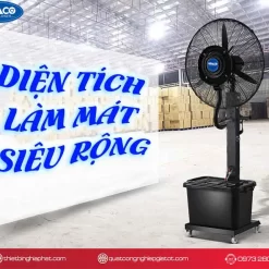 Quạt đứng phun sương Nipaco FS-55 Cánh 55cm 11 Quạt đứng phun sương Nipaco giá rẻ