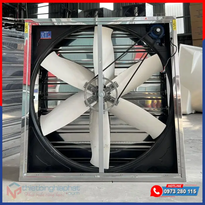 Quạt thông gió vuông INOX 430 BMF-1220 1220x1220 7 Quạt thông gió vuông INOX 430 BMF-1220 1220x1220x400mm Cánh POM