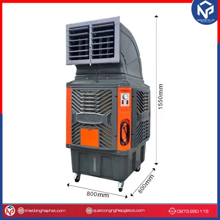 Quạt hơi nước công nghiệp 550W 6 Quạt hơi nước công nghiệp Aircooler 9000 m3/h 550W