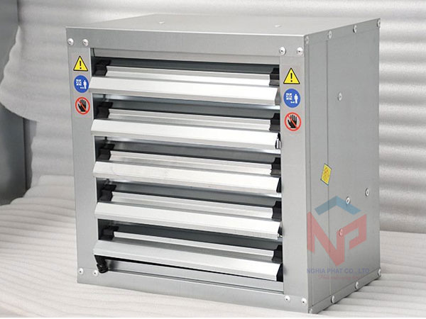 Quạt hút công nghiệp vuông 500x500mm 9 Quạt thông gió vuông trực tiếp