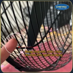 Quạt treo công nghiệp OMYSU OMW-650 11 Lồng quạt thiết kế chắc chắn