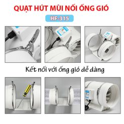 Quạt thông gió nối ống