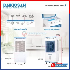 Thông số chi tiết Máy làm mát Daikiosan DM112