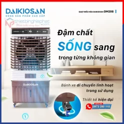 Máy làm mát Daikiosan DM208 nhỏ gọn, thẫm mỹ
