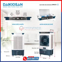 Máy làm mát Daikiosan DM212 235W 13 Máy làm mát Daikiosan DM212 thiết kế hiện đại