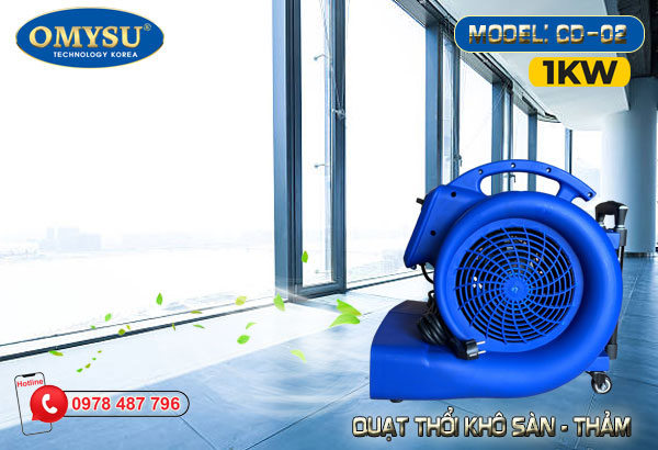 Quạt thổi sàn OMYSU CD-02 1000W 7 Quạt thổi sàn CD-02 1000W