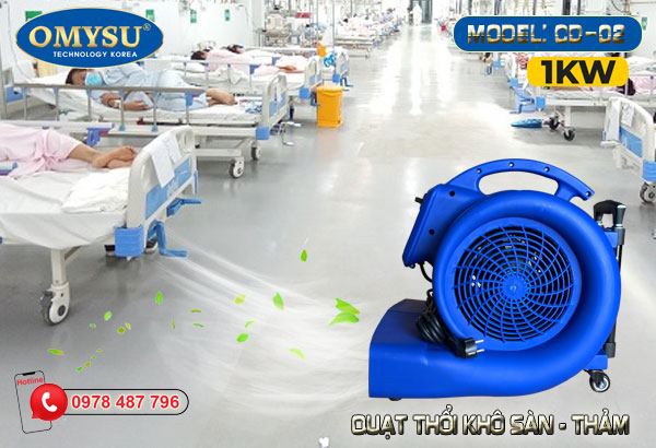 Quạt thổi sàn OMYSU CD-02 1000W 8 Quạt thổi sàn CD-02 1000W