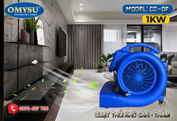 Quạt thổi sàn OMYSU CD-02 1000W 9 Quạt thổi sàn CD-02 1000W
