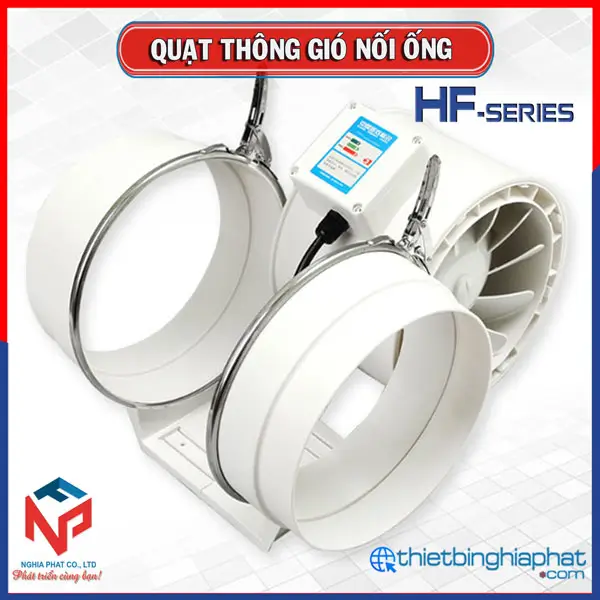 Quạt thông gió nối ống Omysu HF-200 9 Quạt thông gió nối ống OMYSU HF