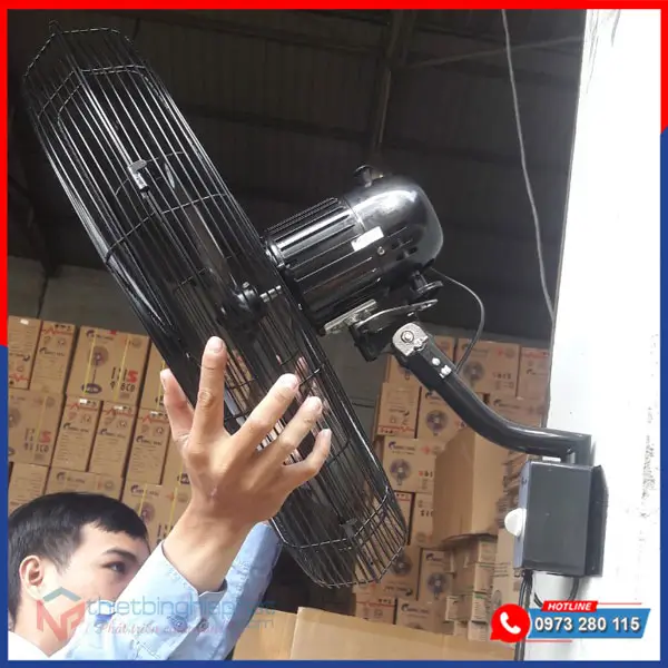 Quạt treo tường công nghiệp Chinghai W243Đ sải cánh 600mm 7 Quạt treo tường công nghiệp Chinghai