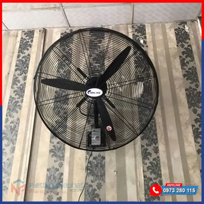 Quạt treo tường công nghiệp Chinghai W243Đ sải cánh 600mm 8 Quạt treo tường công nghiệp chinghai Đài Loan