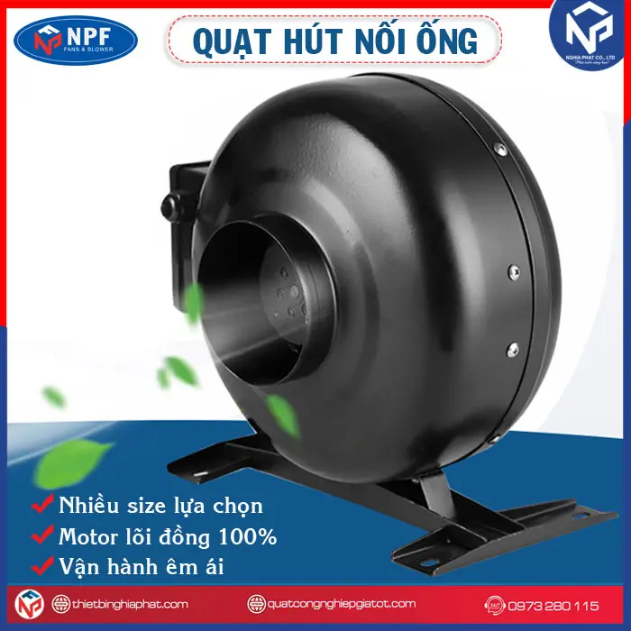 Quạt hút nối ống phi 315 12 Phân phối Quạt hút nối ống đủ loại