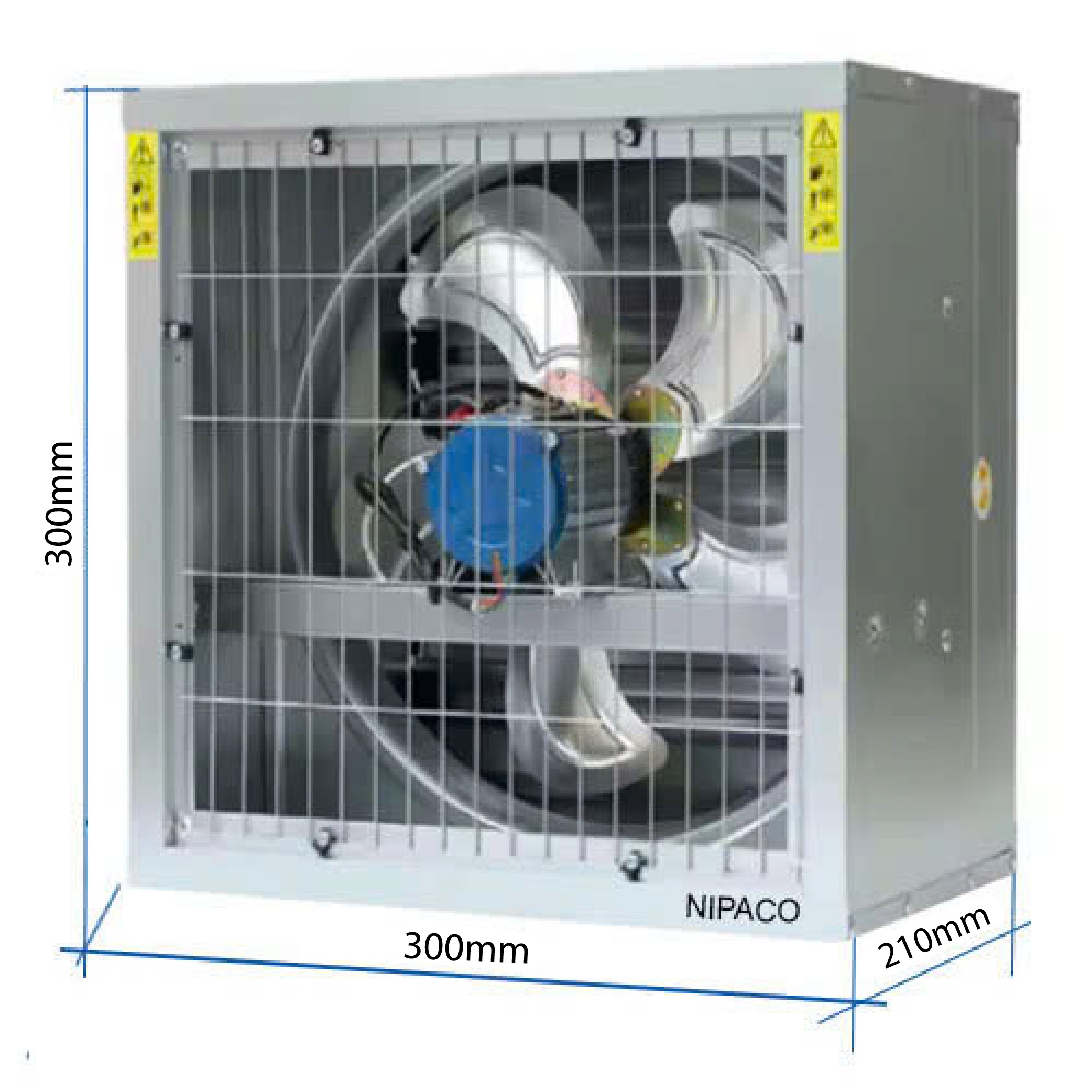 Quạt hút công nghiệp vuông 300x300mm 12 quạt hút công nghiệp vuông 300