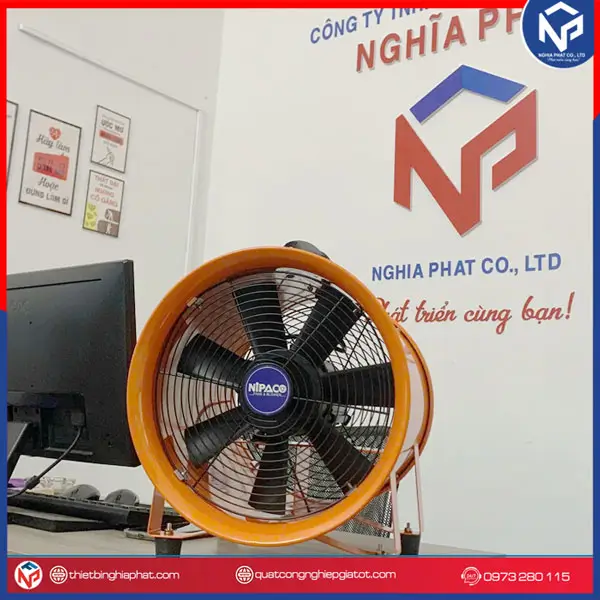 Quạt hút xách tay công nghiệp SHT-25 7 Quạt hút công nghiệp xách tay Nipaco