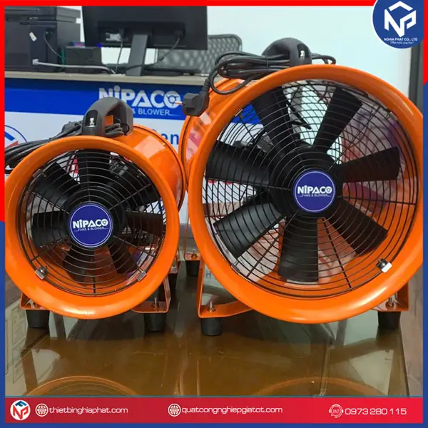 Quạt hút xách tay công nghiệp SHT-25 6 Quạt hút công nghiệp xách tay Nipaco