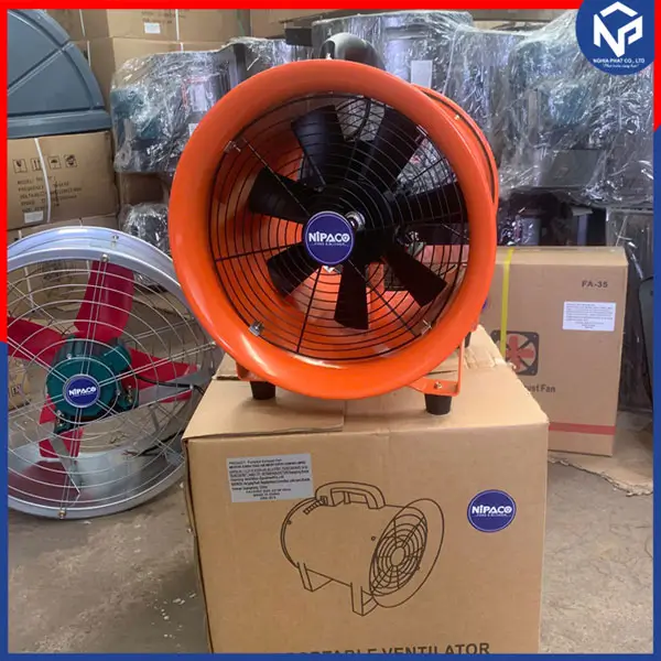 Quạt hút xách tay công nghiệp SHT-25 8 Quạt hút xách tay Nipaco size 20-25-30-35
