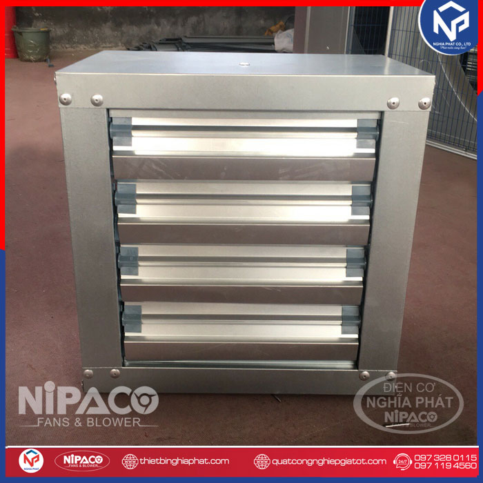 Quạt thông gió vuông 500x500mm 10 Quạt thông gió vuông 500x500