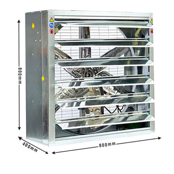 Quạt thông gió vuông 800x800mm 6 Quạt thông gió vuông 800x800