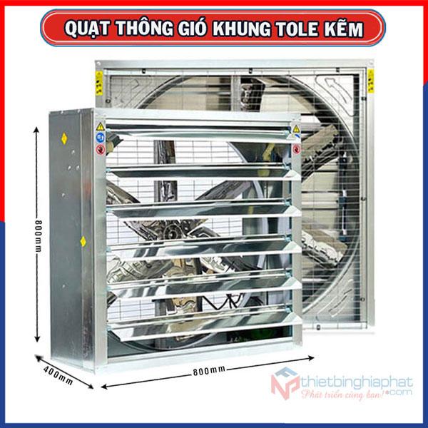 Quạt thông gió vuông 800x800mm 8 Quạt thông gió vuông 800x800