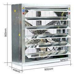 Quạt hút công nghiệp vuông 900x900x400mm