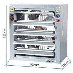 Quạt hút công nghiệp vuông 500x500mm