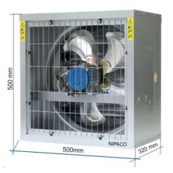Quạt hút công nghiệp vuông 500x500mm
