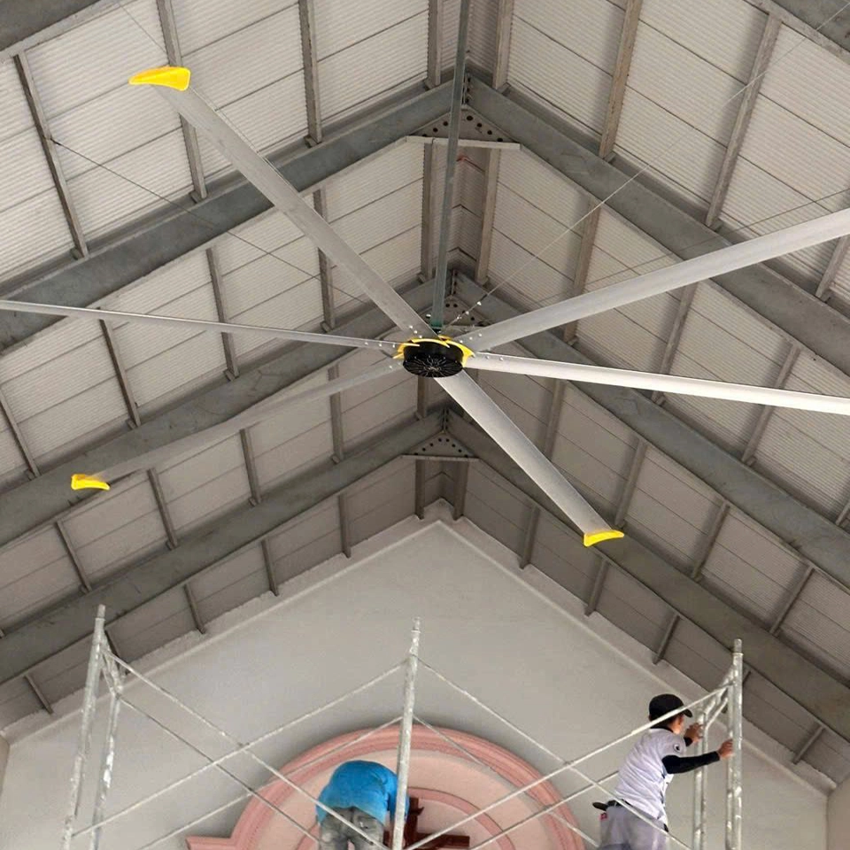 Quạt trần công nghiệp - cánh dài 6.2M động cơ DC 16 Quat-tran-cong-nghiep-canh-dai-6.2M-dong-co-DC