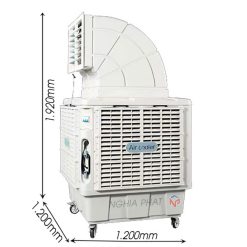Máy làm mát công nghiệp di động 18000 12 Máy làm mát di động Aircooler Kích thước 1920x1200x1200