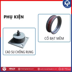 Quạt ly tâm cao áp gián tiếp 7.5HP - 5.5KW 15 Phụ kiện chống rung và cổ bạt mềm