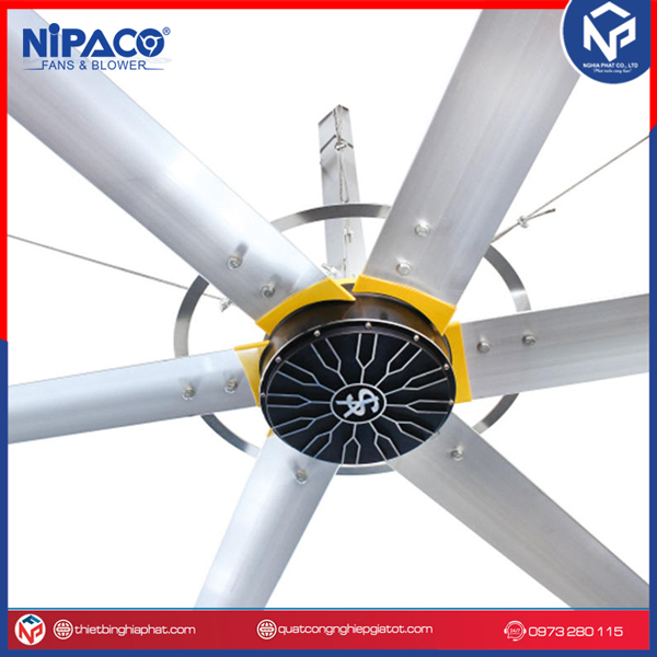 Quạt trần công nghiệp - cánh dài 5.2M động cơ DC 10 Quạt trần công nghiệp động cơ DC