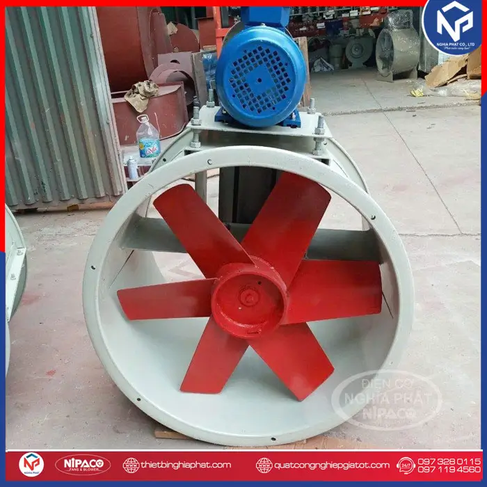 Quạt công nghiệp hướng trục gián tiếp D500 0.75KW - 1HP 11 Quạt công nghiệp hướng trục gián tiếp D600
