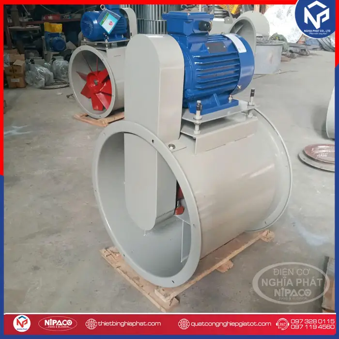 Quạt công nghiệp hướng trục gián tiếp D600 1.1KW - 1.5HP 11 Quạt công nghiệp hướng trục gián tiếp D600 1.5KW